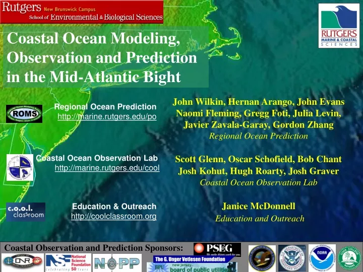 coastal ocean modeling observation and prediction