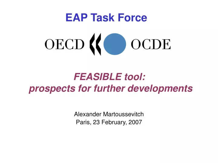 feasible tool prospects for further developments