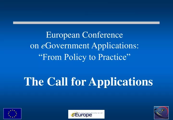 european conference on e government applications