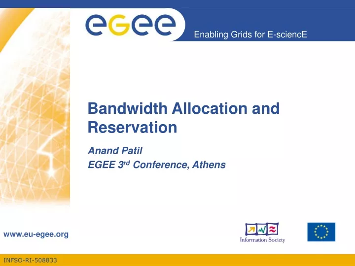 bandwidth allocation and reservation