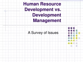 Human Resource Development vs. Development Management