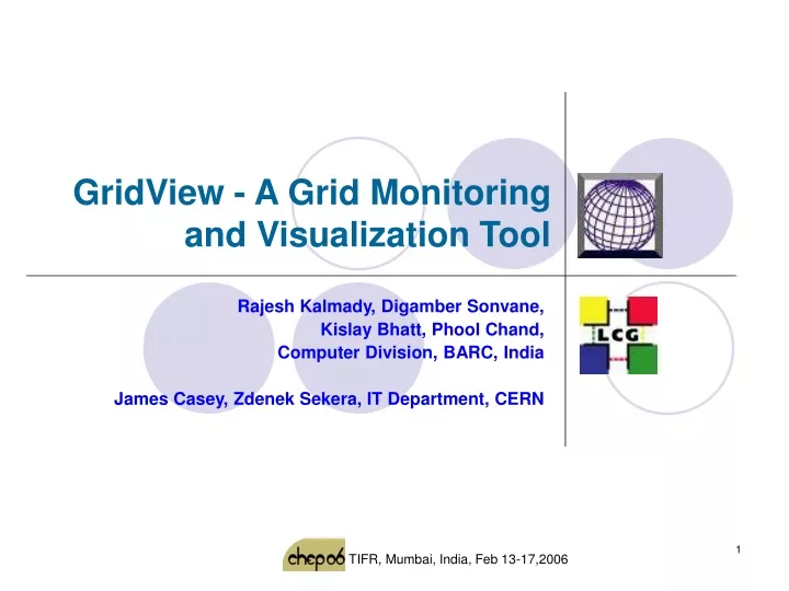 gridview a grid monitoring and visualization tool