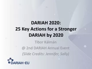DARIAH 2020:  25 Key Actions for a Stronger DARIAH by 2020