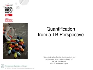 Quantification  from a TB Perspective