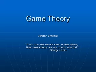 Game Theory