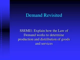Demand Revisited