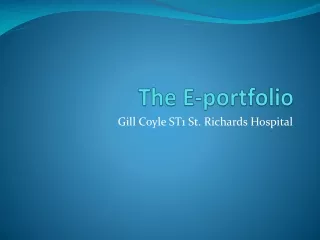The E-portfolio