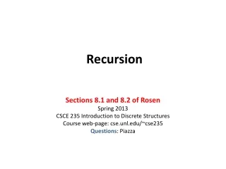 Recursion