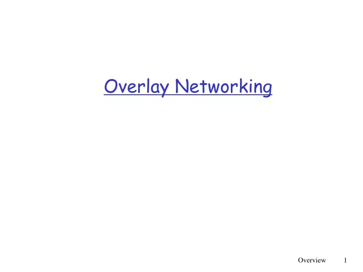 overlay networking