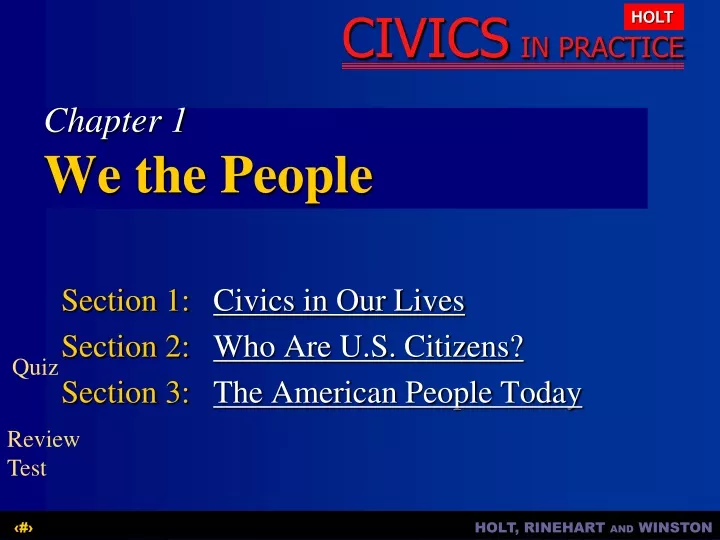 section 1 civics in our lives section 2 who are u s citizens section 3 the american people today