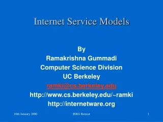 Internet Service Models