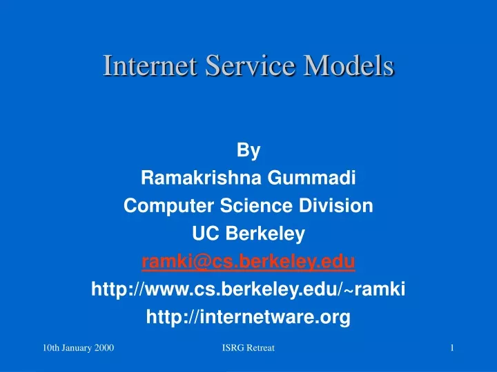 internet service models