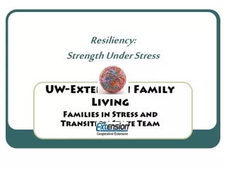 Resiliency: Strength Under Stress