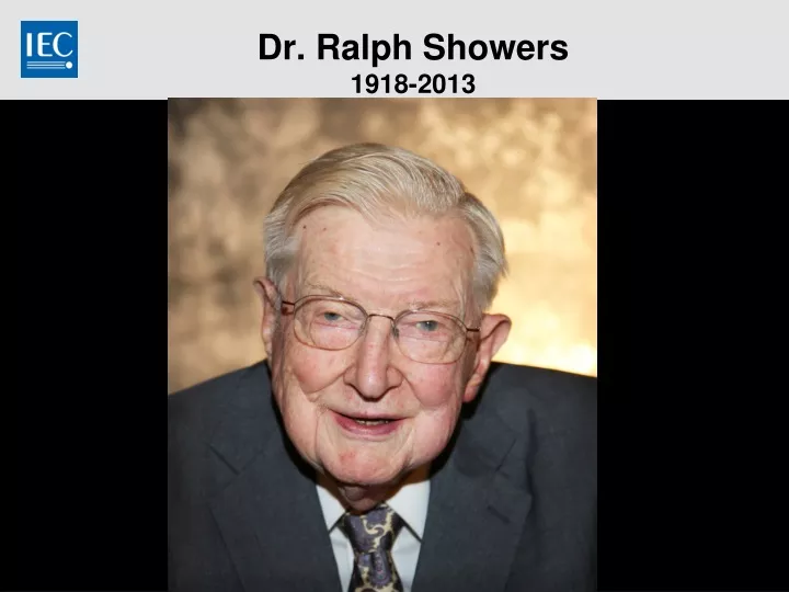 dr ralph showers 1918 2013
