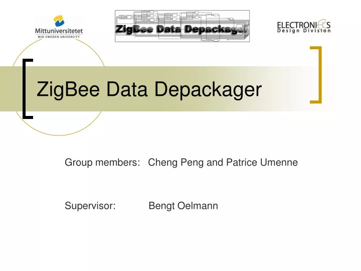 zigbee data depackager