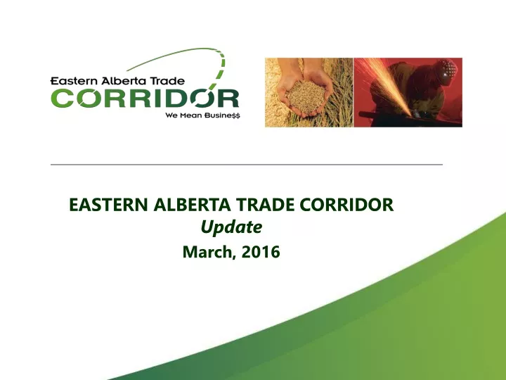 eastern alberta trade corridor update march 2016