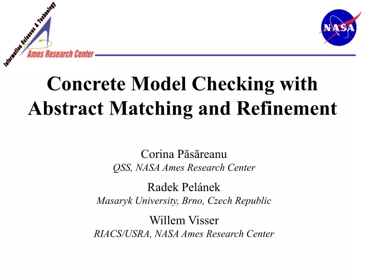concrete model checking with abstract matching and refinement