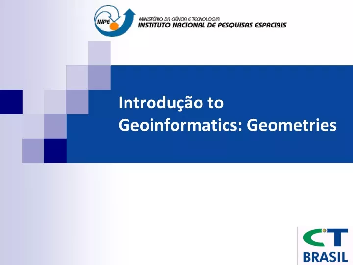introdu o to geoinformatics geometries
