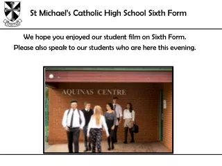 St Michael’s Catholic High School Sixth Form