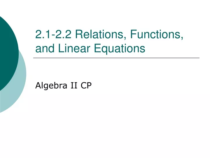 2 1 2 2 relations functions and linear equations