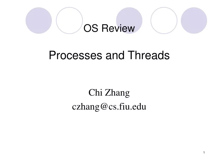 os review processes and threads