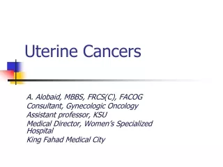 Uterine Cancers