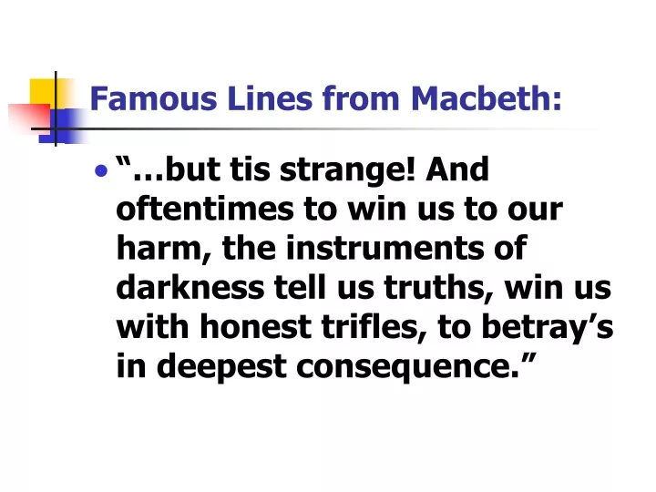 famous lines from macbeth