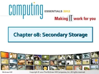 Chapter 08: Secondary Storage