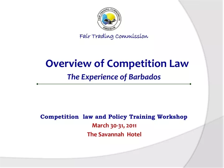 fair trading commission overview of competition