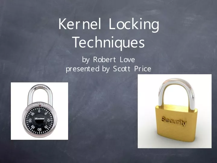 kernel locking techniques