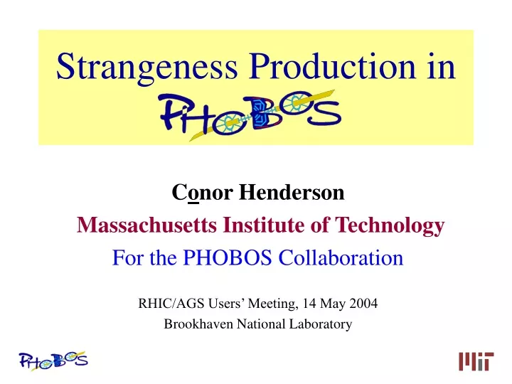 strangeness production in phobos