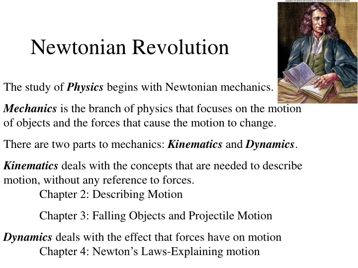 newtonian revolution