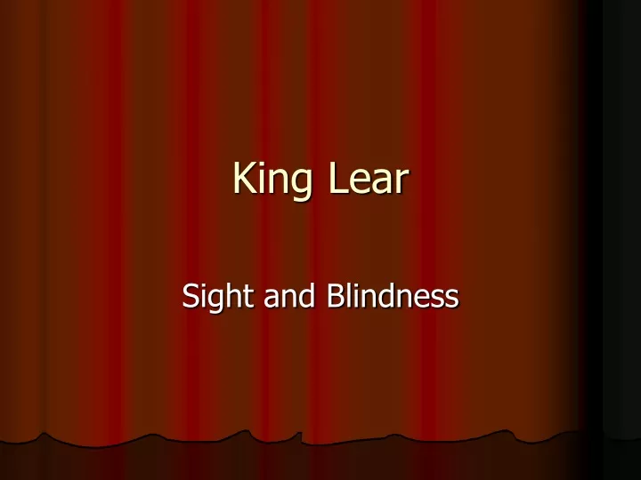 king lear