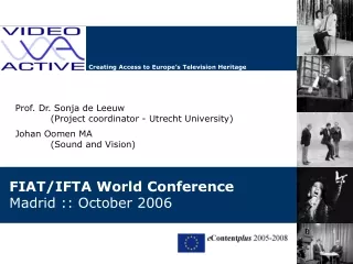 FIAT/IFTA World Conference Madrid :: October 2006