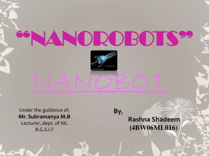 nanorobots