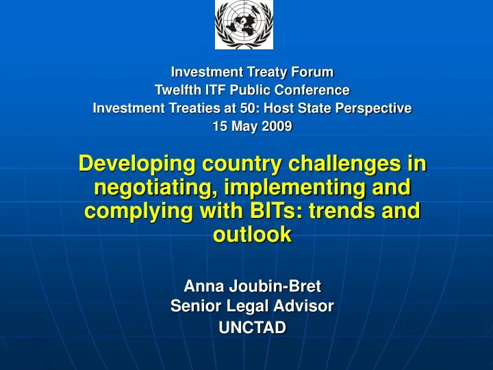 investment treaty forum twelfth itf public