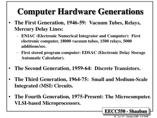 Computer Hardware Generations