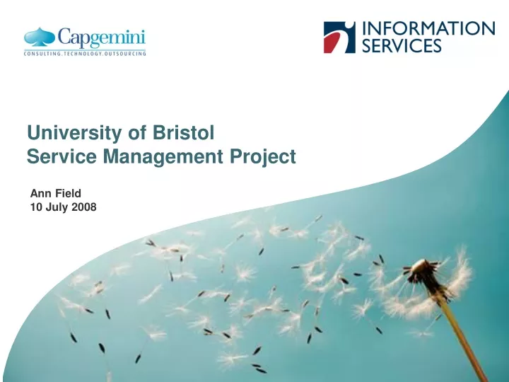 university of bristol service management project