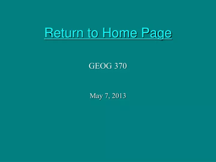 return to home page