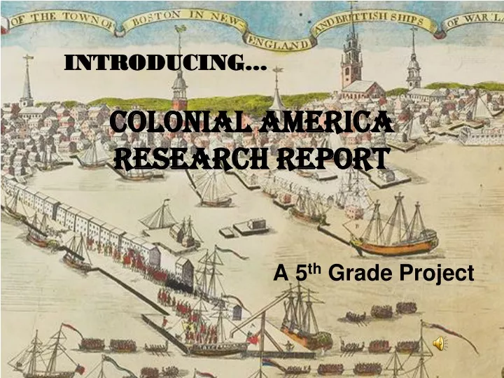 colonial america research report