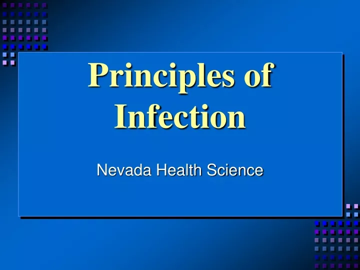 principles of infection