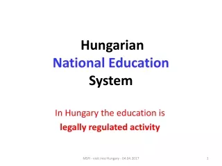 Hungarian National Education  System