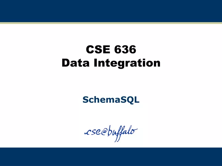 cse 636 data integration