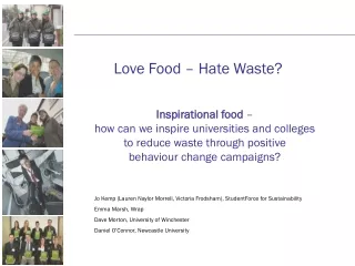 Love Food – Hate Waste?