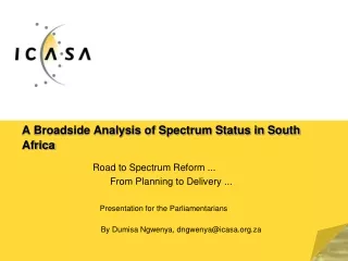 A Broadside Analysis of Spectrum Status in South Africa