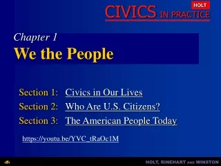 Chapter 1 We the People