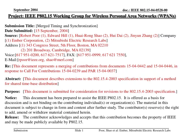 project ieee p802 15 working group for wireless