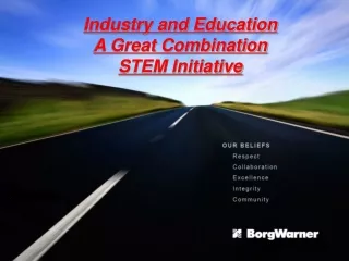 Industry and Education A Great Combination STEM Initiative