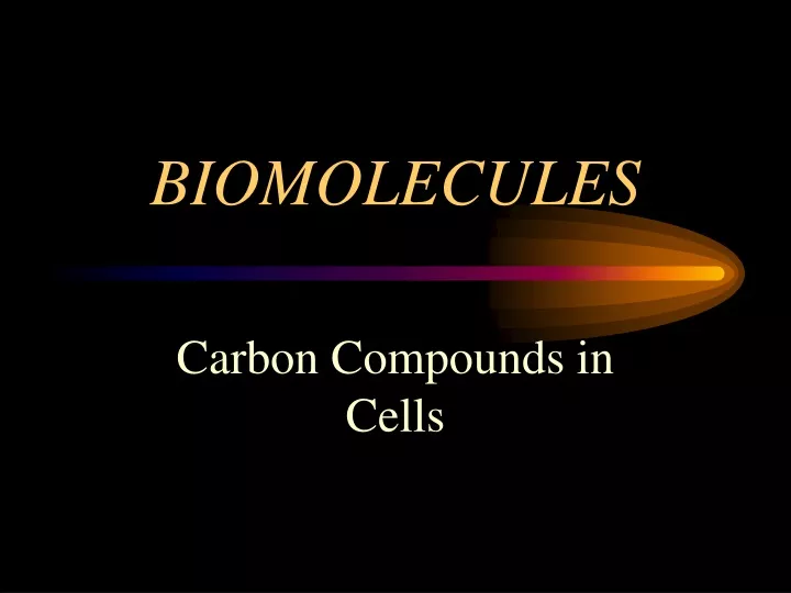 biomolecules