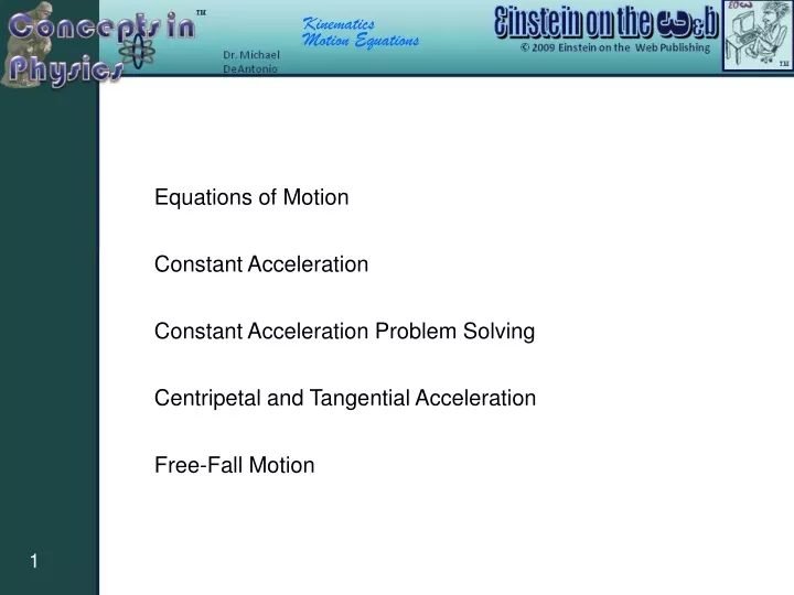 equations of motion